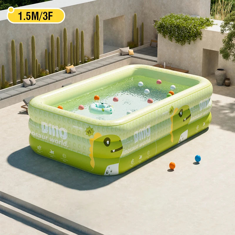 💧 Large Inflatable Family Swimming Pool – Indoor/Outdoor Water Fun for Kids & Adults