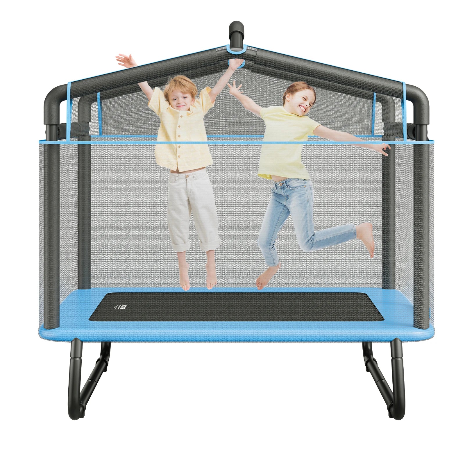 🌀 6FT Kids Trampoline with Safety Enclosure