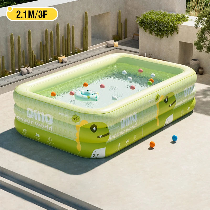 💧 Large Inflatable Family Swimming Pool – Indoor/Outdoor Water Fun for Kids & Adults