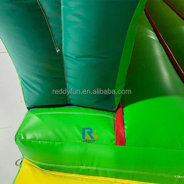 🐵 Colorful Monkey Bounce Castle with Obstacle Course & Slide