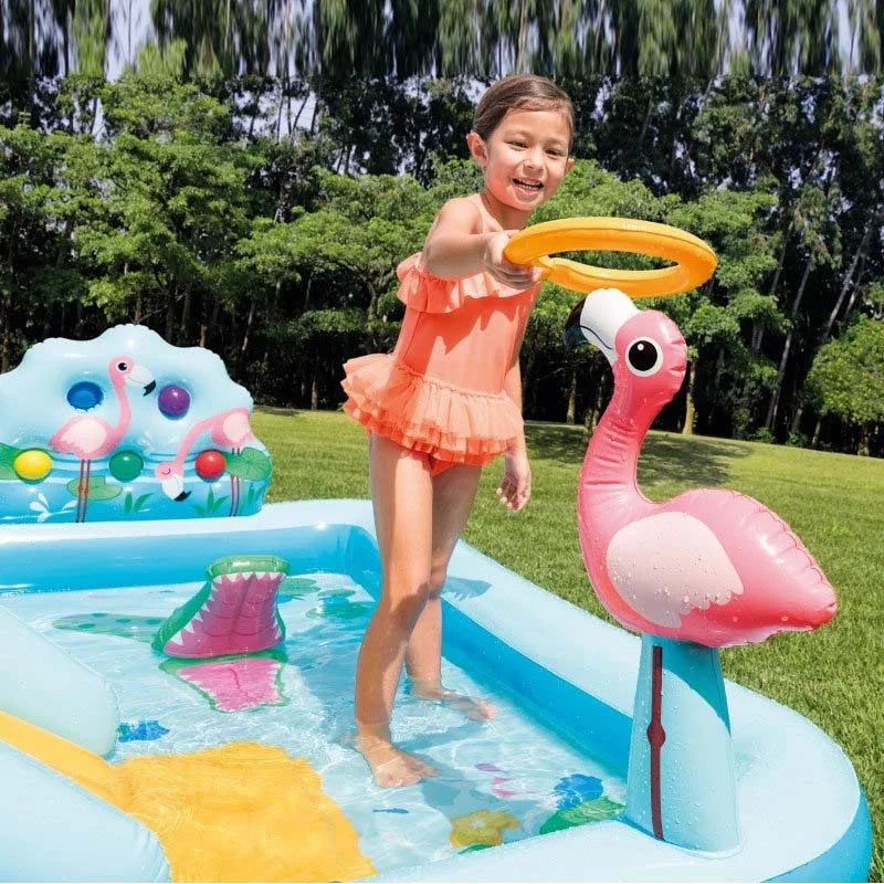 🐊 Crocodile Inflatable Water Slide & Pool – Outdoor Summer Fun for Kids!